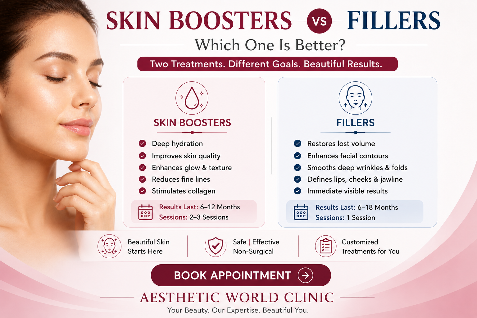 skin boosters vs dermal fillers