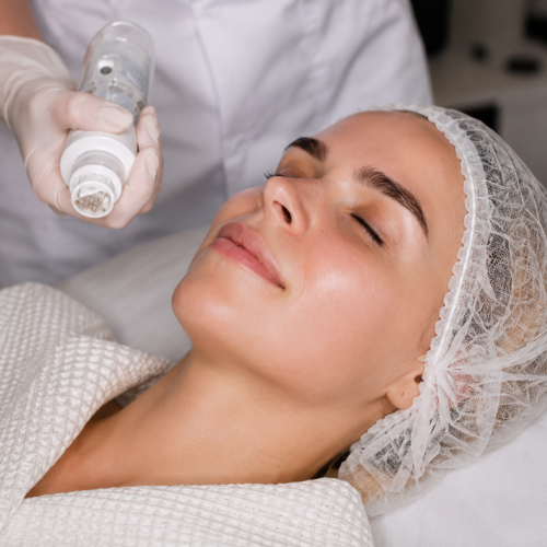 Hyaluronic acid skin booster treatment for facial hydration