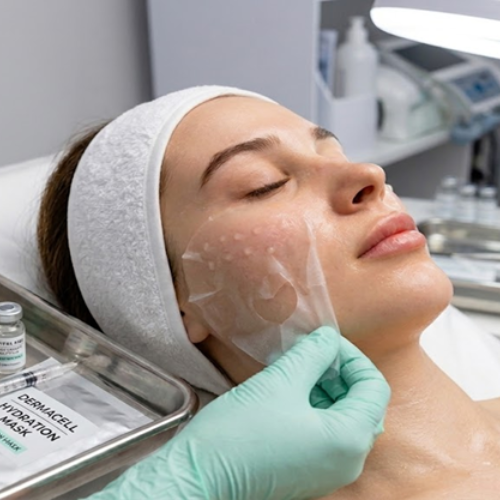 Salmon DNA Facial treatment with hydrating face mask